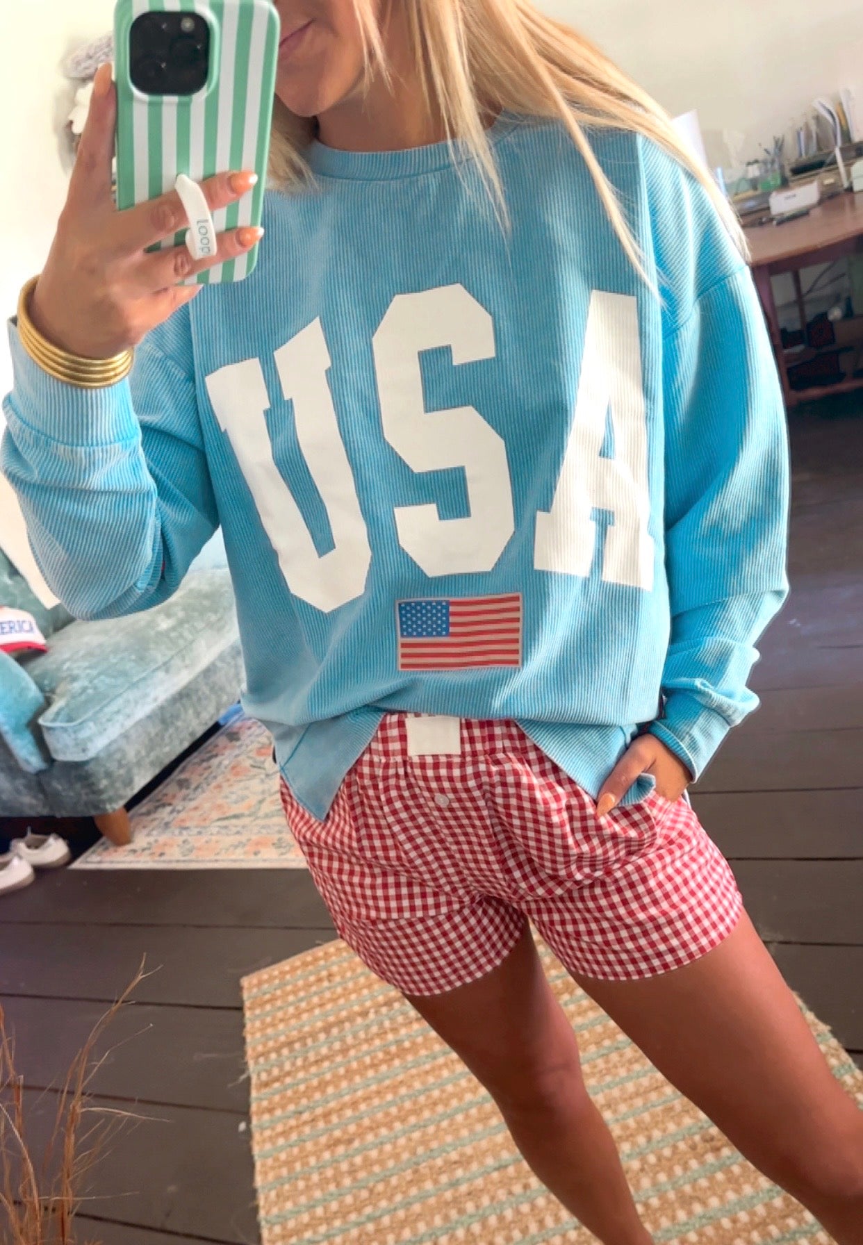 Stars & Stripes Oversized Pullover