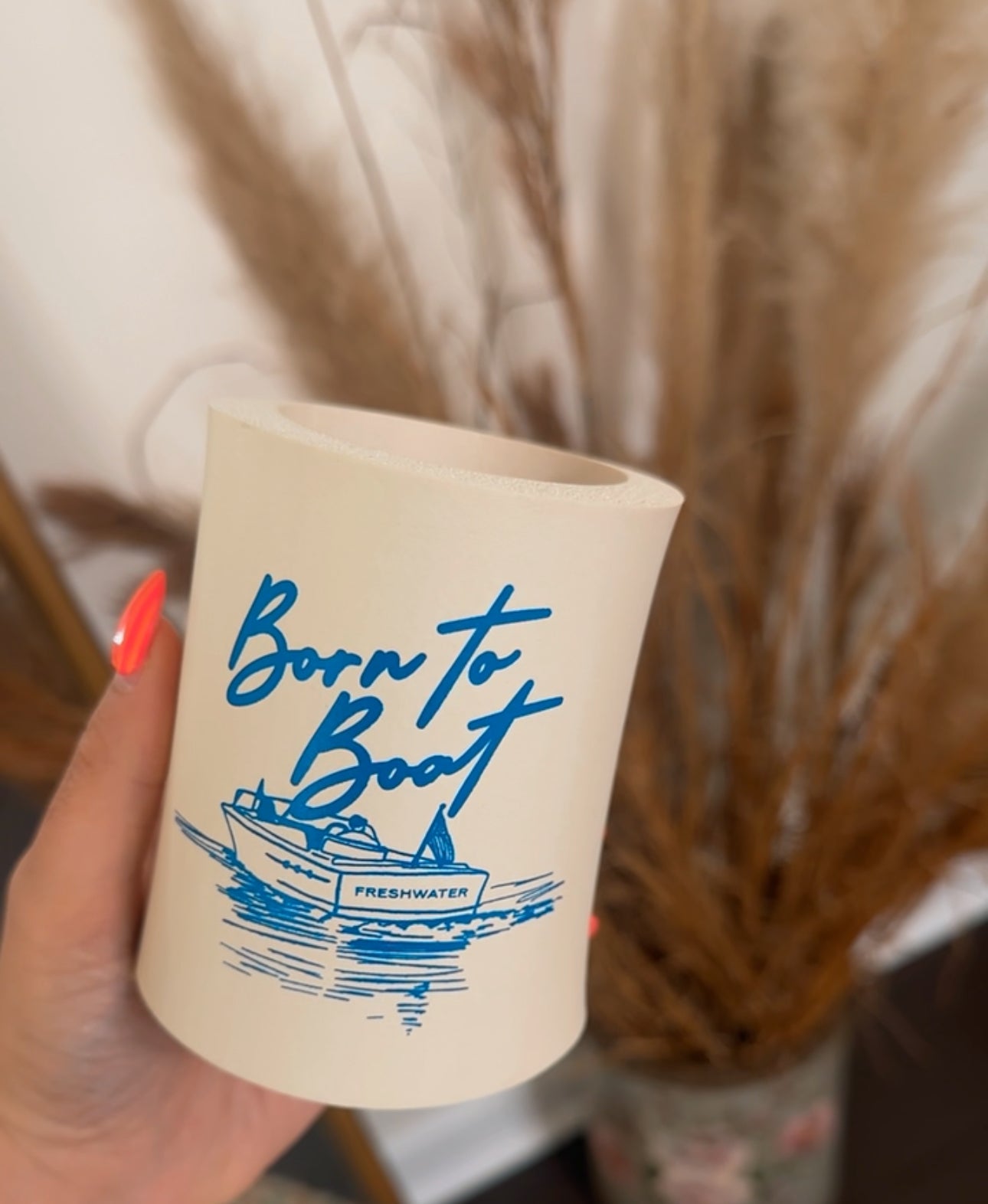 Born to Boat Thick Foam Koozie