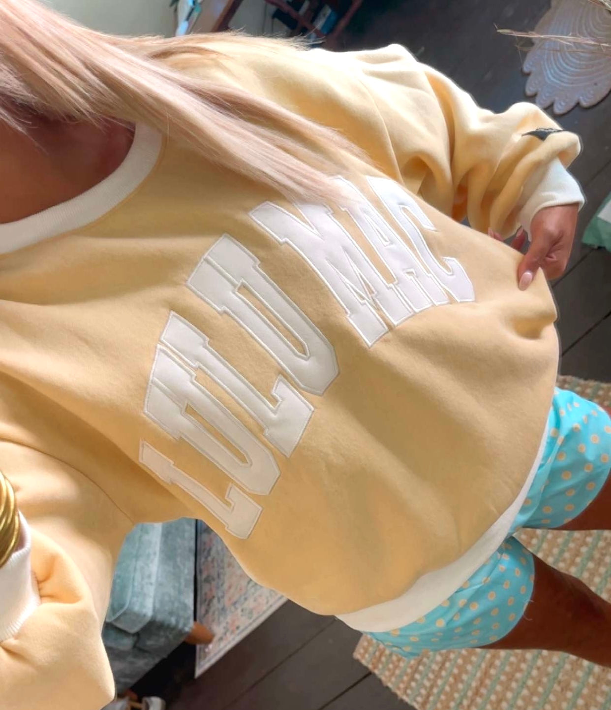 Lulu Mac Color Block Butter/White