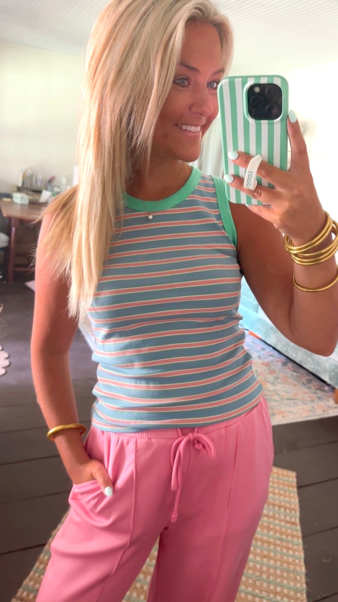 Sunwashed Stripes Tank