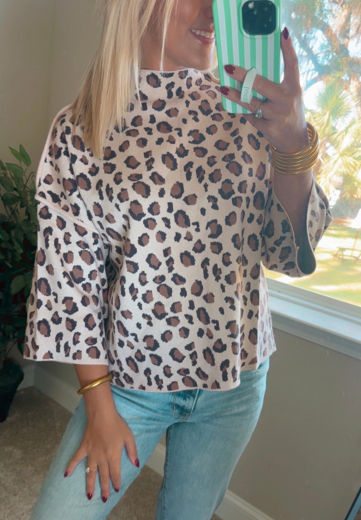 Wild Side Mock Neck Sweater