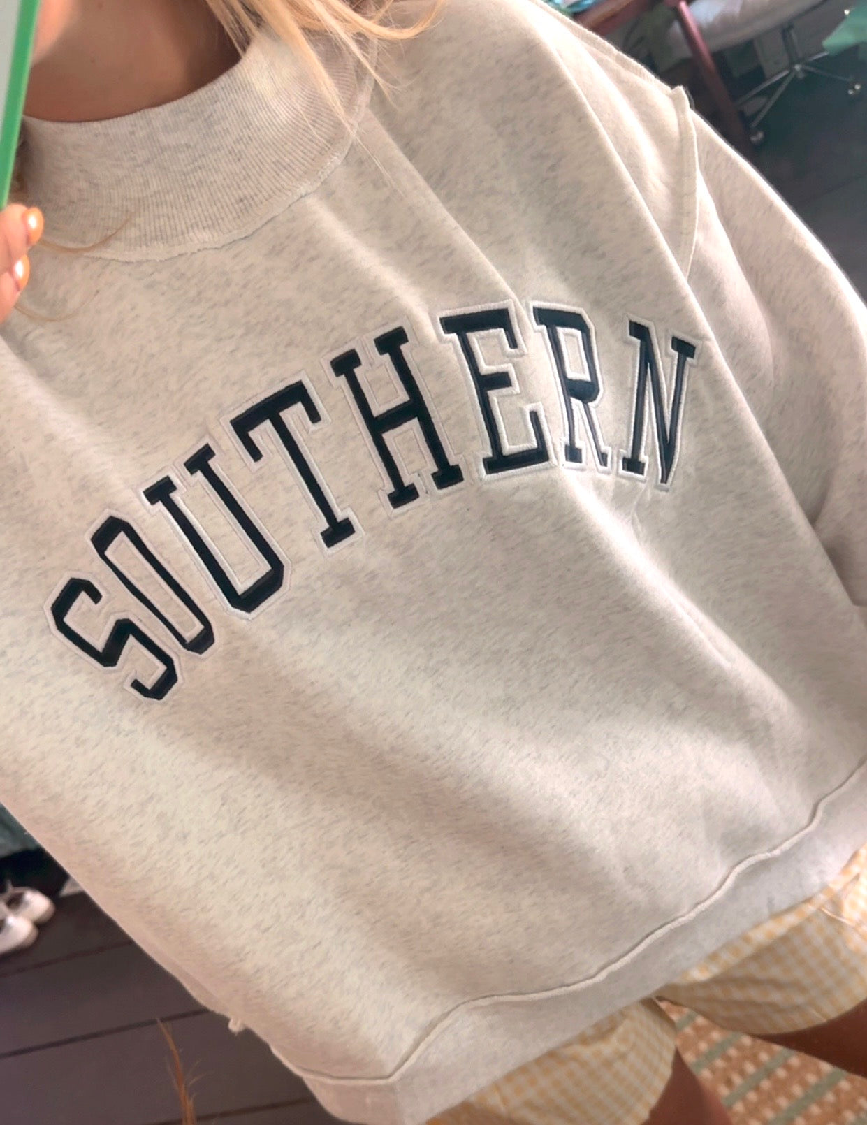 Southern Mock Neck Sweatshirt