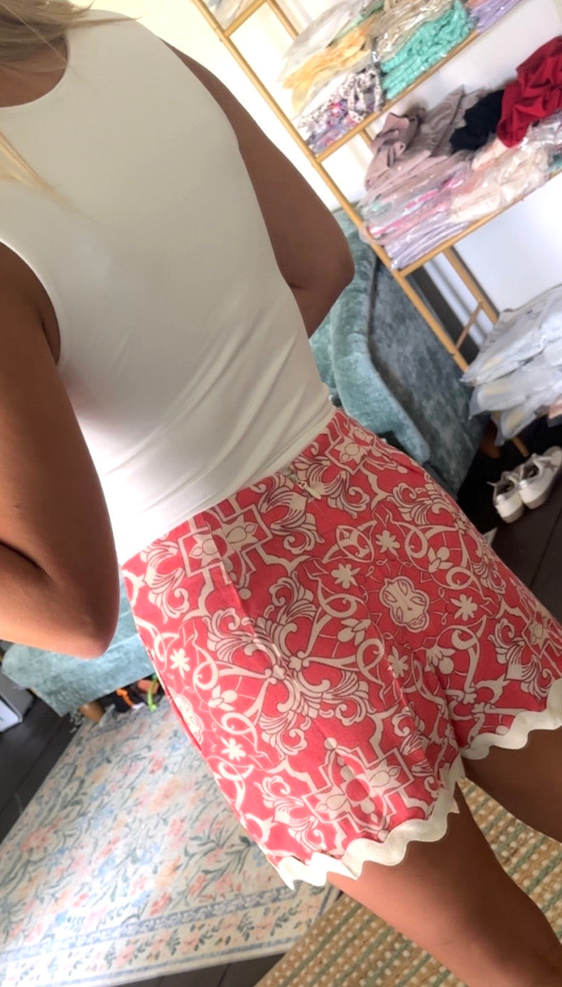 Coral Coast Scallop Skort