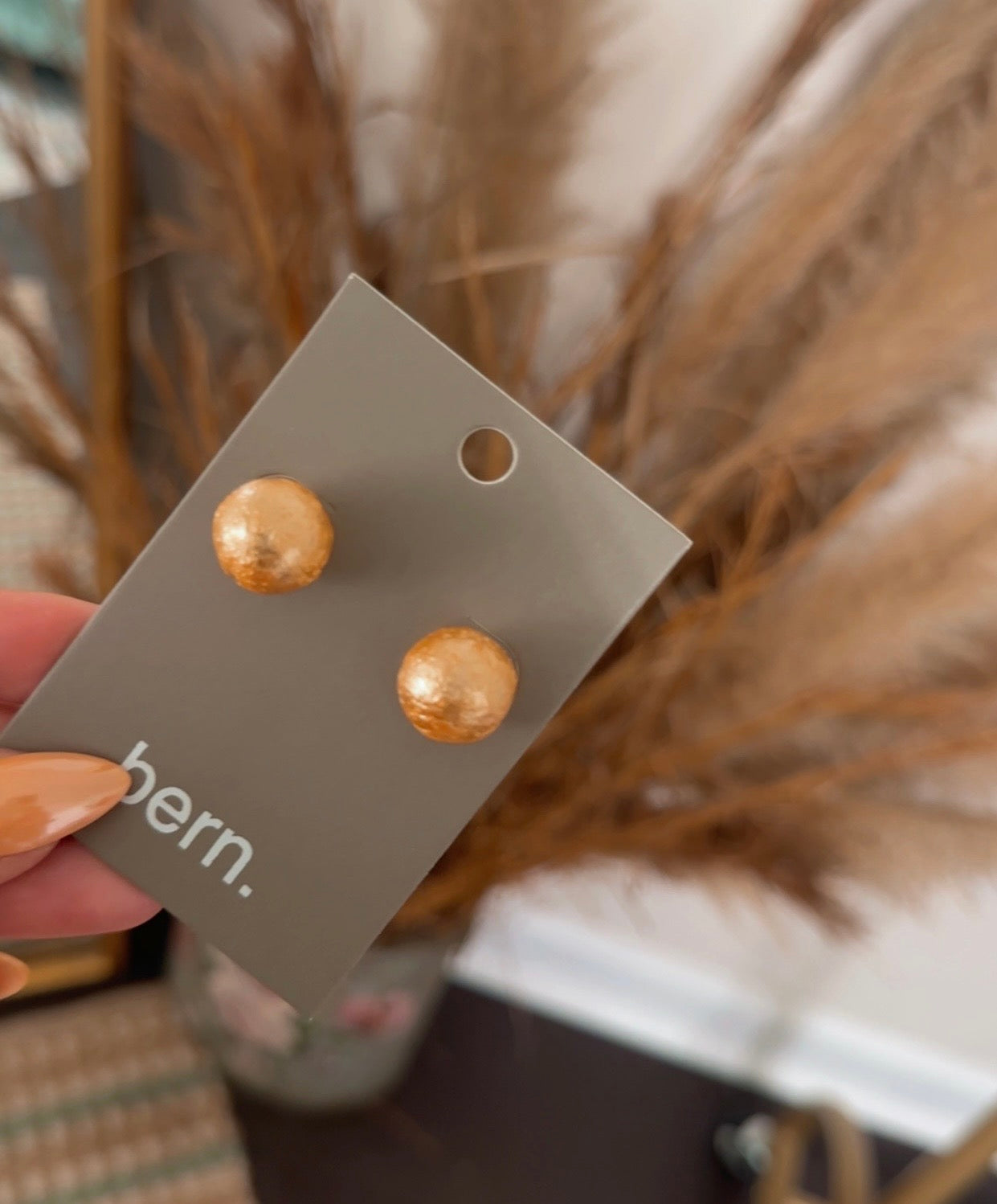Golden Glow Studs