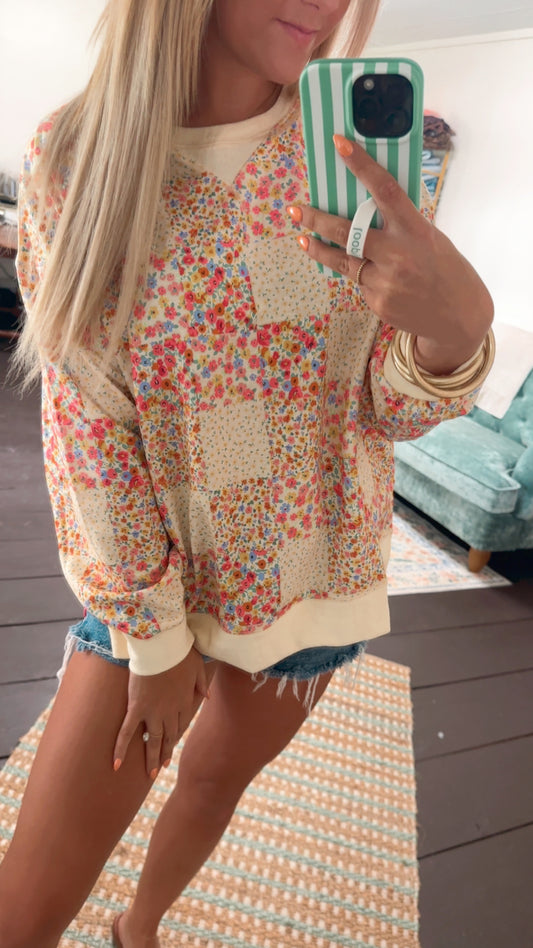 Coastal Wildflower Pullover