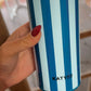 Light Blue and Navy Slim Koozie