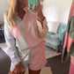 Stripe Color Block Shirt Top & Shorts Set