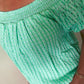 Mint Breeze Off Shoulder Top