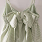 Stripe Bow Babydoll Sundress