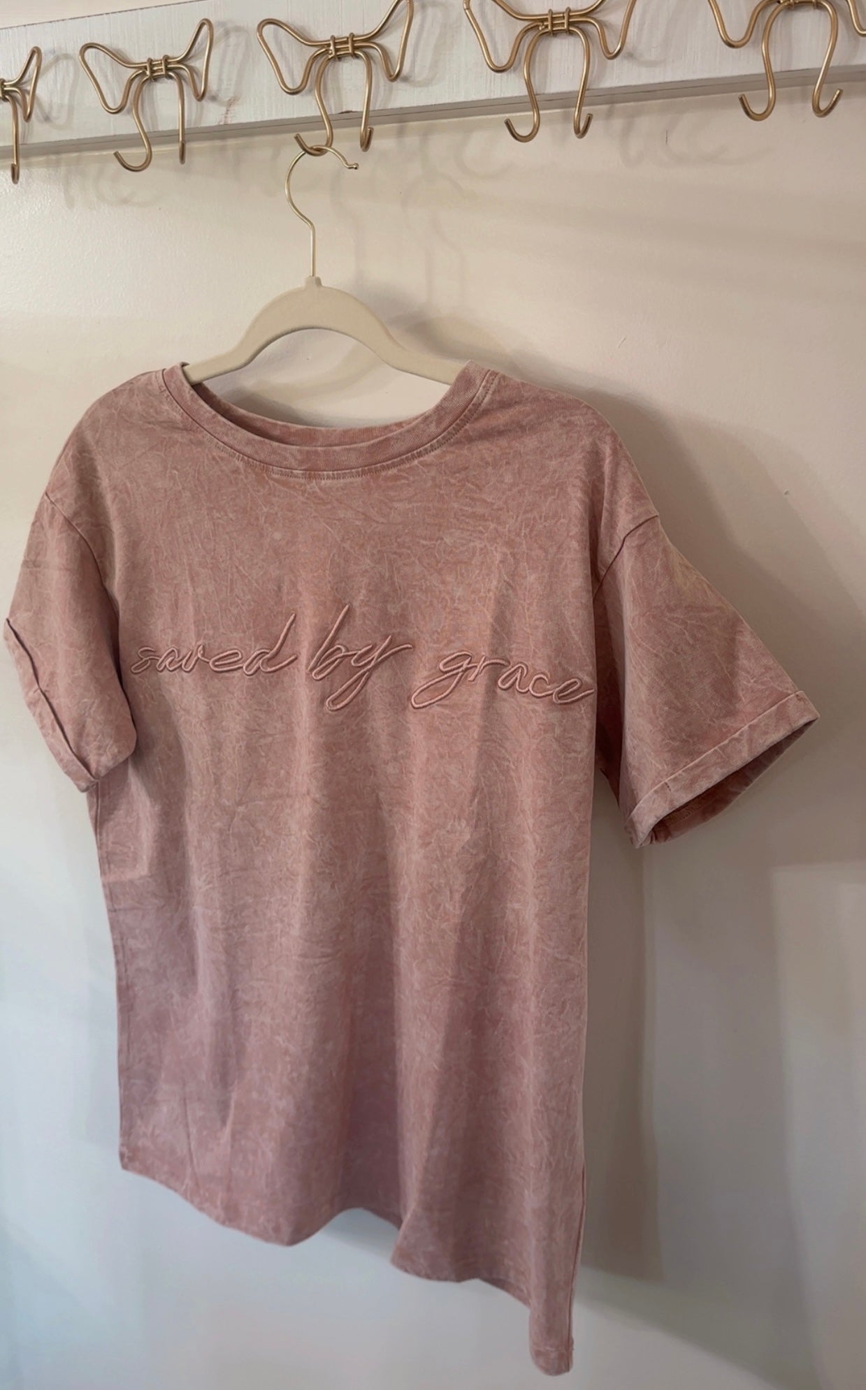Saved By Grace Mineral Wash Tee