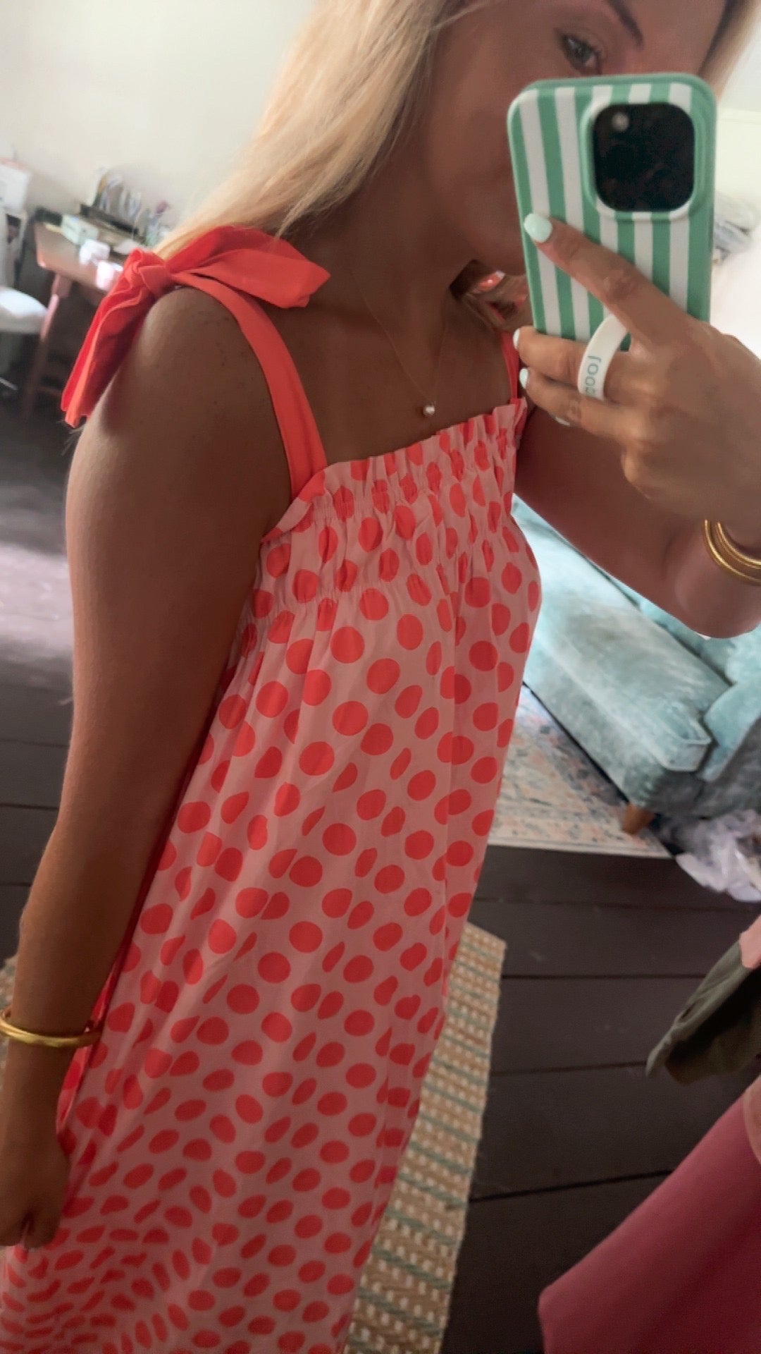 Polka Dot Maxi Dress