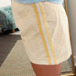 Yellow Plaid Boxer Shorts