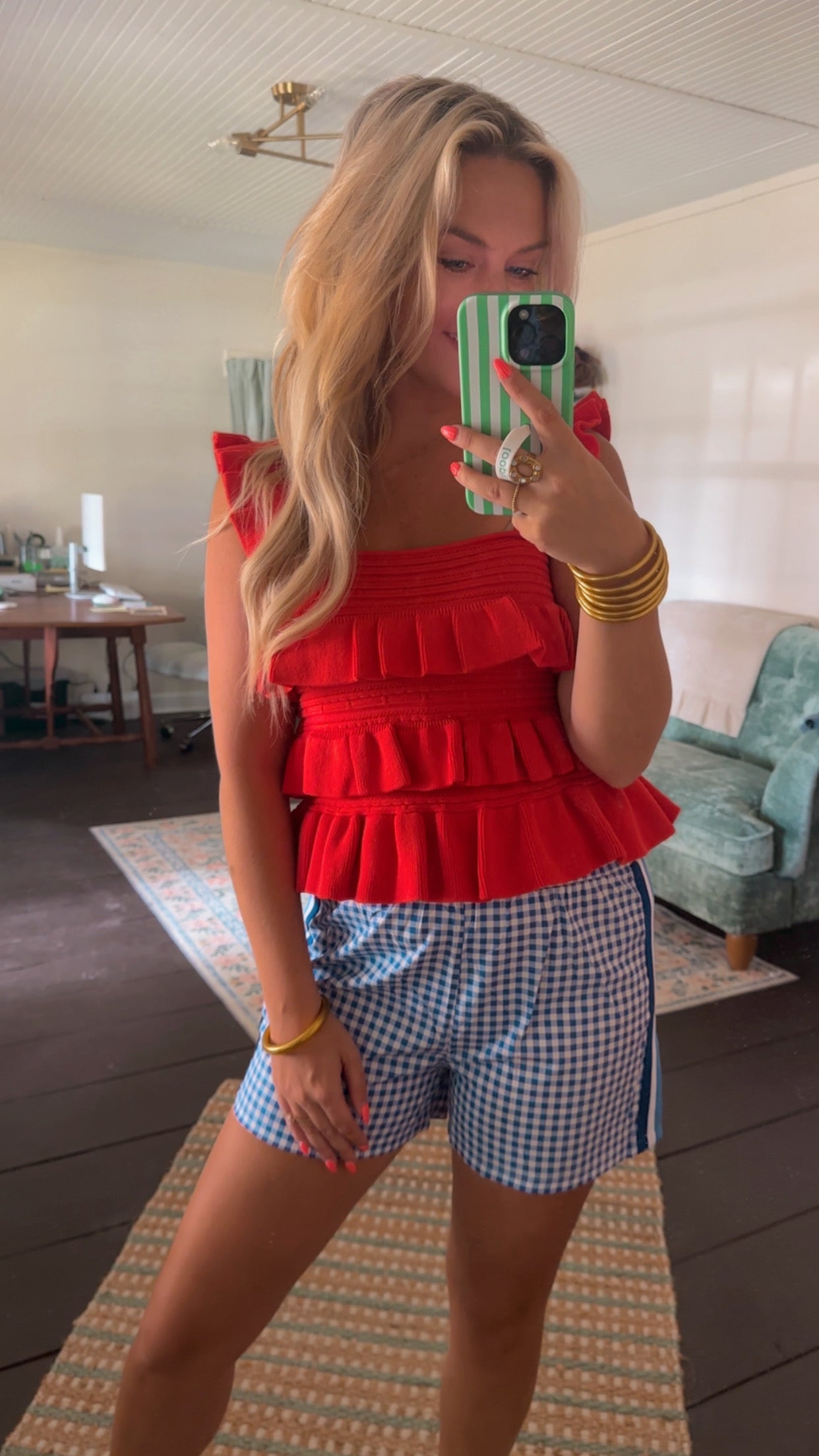 Firecracker Ruffle Tank