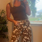 DESERT BROGAN CAMO BARREL JEANS