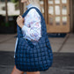Navy Oversized Quilted Tote Bag