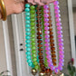 Chunky Heart Beaded Necklace- 4 Colors