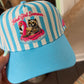 Blue Feral Girl Summer Hat