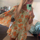 Sunset Bloom Romper