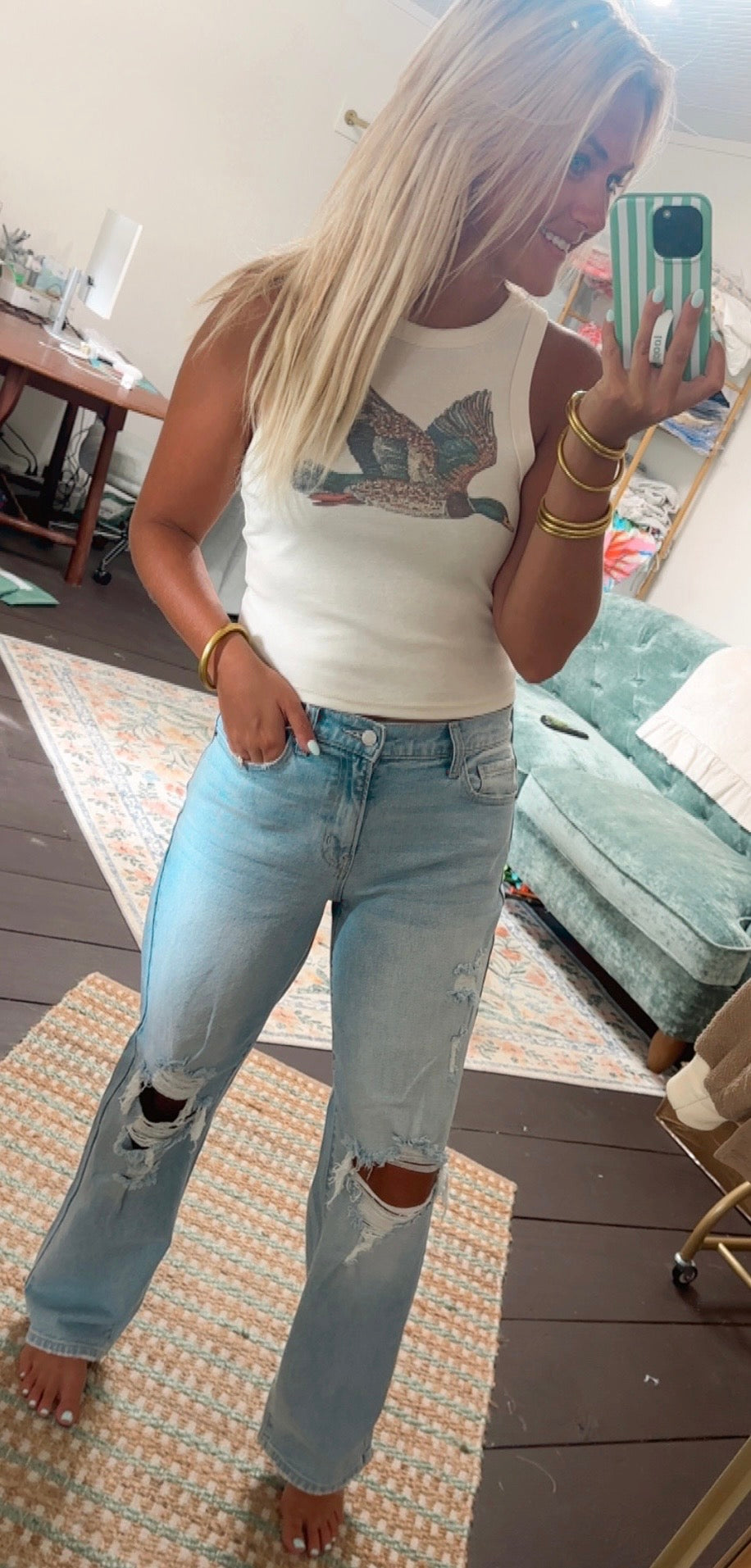 Mid Rise Baggy Dad Jeans