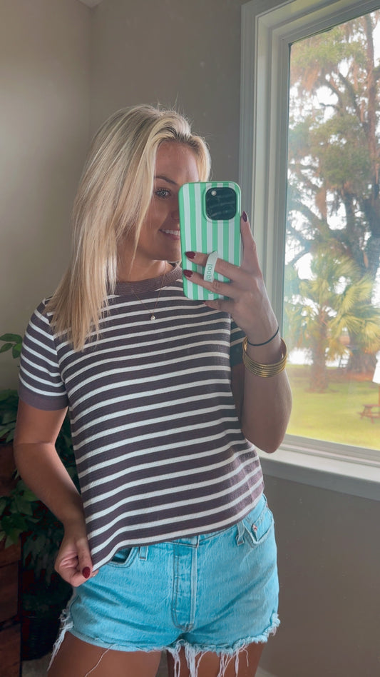 Harbor Breeze Striped Knit Top