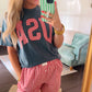 USA Red Gingham Tee