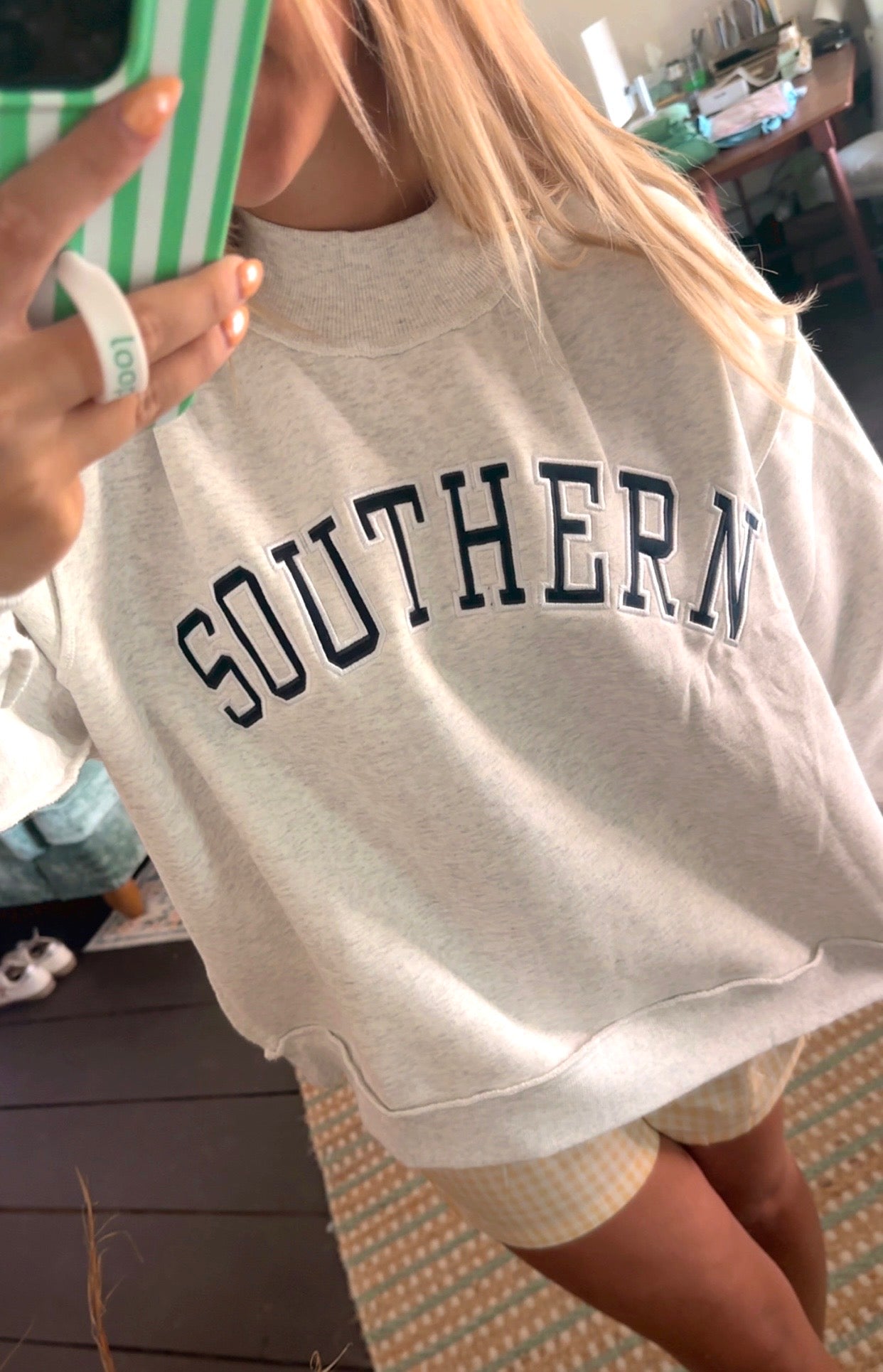 Southern Mock Neck Sweatshirt