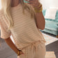 Peaches & Cream Ribbed Set