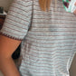 Vintage Charm Striped Tee