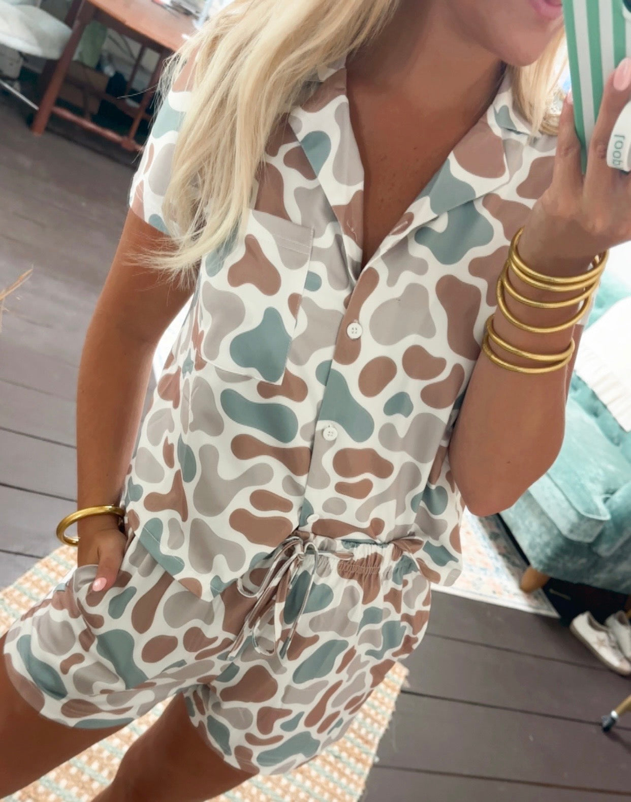 Camo Pajama Set