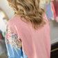 Floral Patchwork Oversized Tee