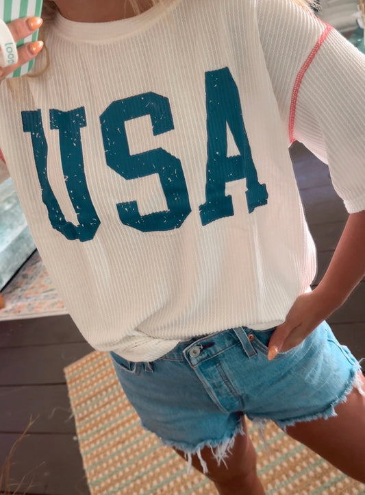 USA Ribbed Top