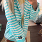 Lulu Mac Raincoat Darby Blue/White
