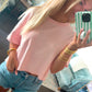 Blush Hour Cropped Tee