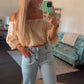 Sweet Meadow Off-Shoulder Cropped Top
