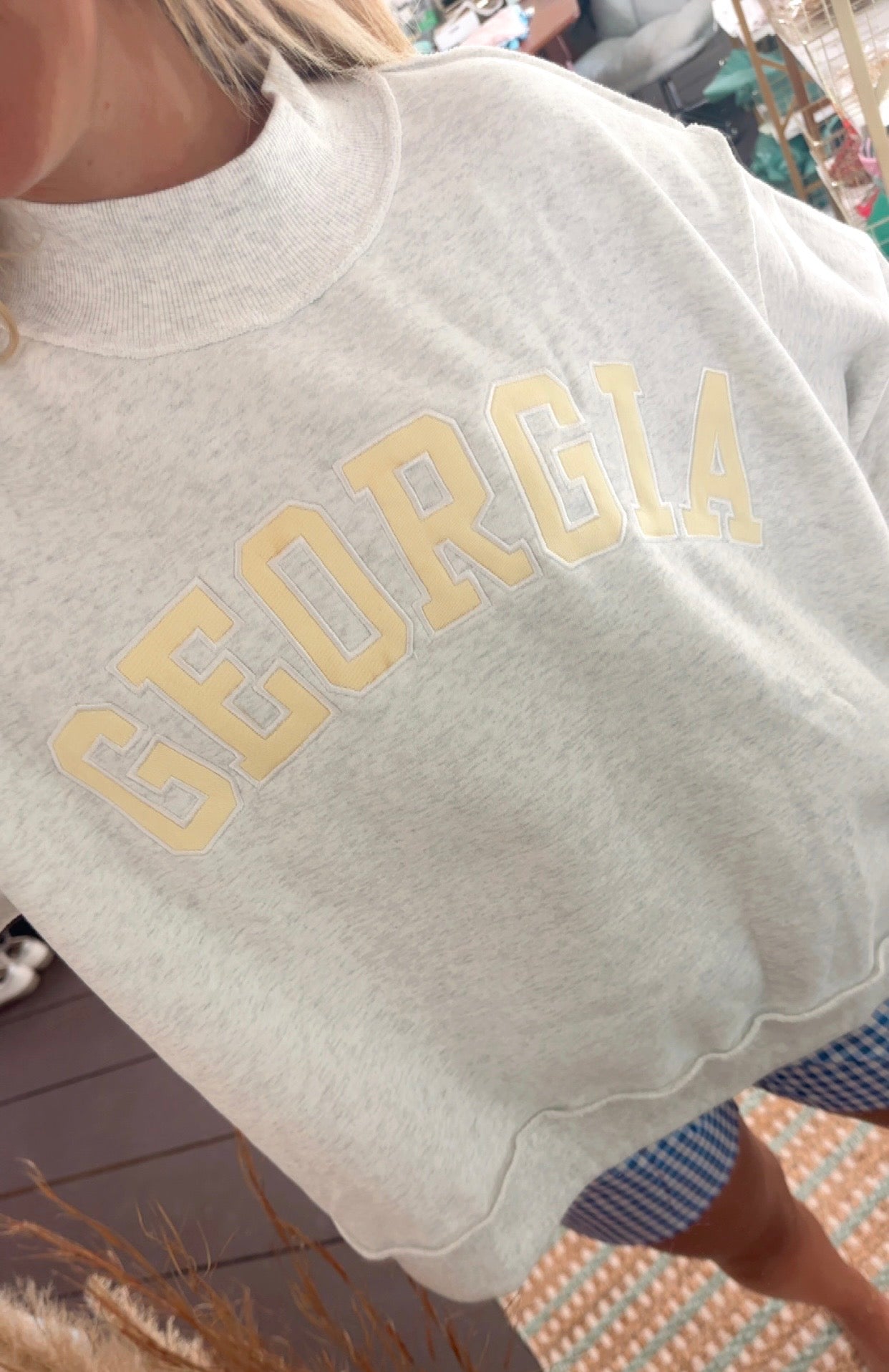 Georgia Mock Neck Sweatshirt