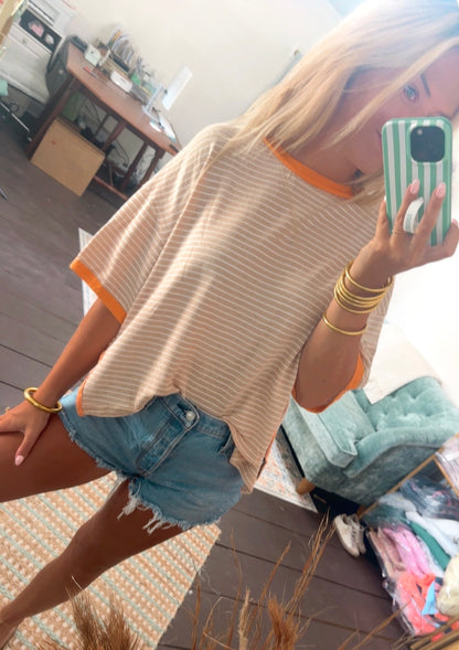 Boardwalk Breeze Oversized Tee-TWO COLORS