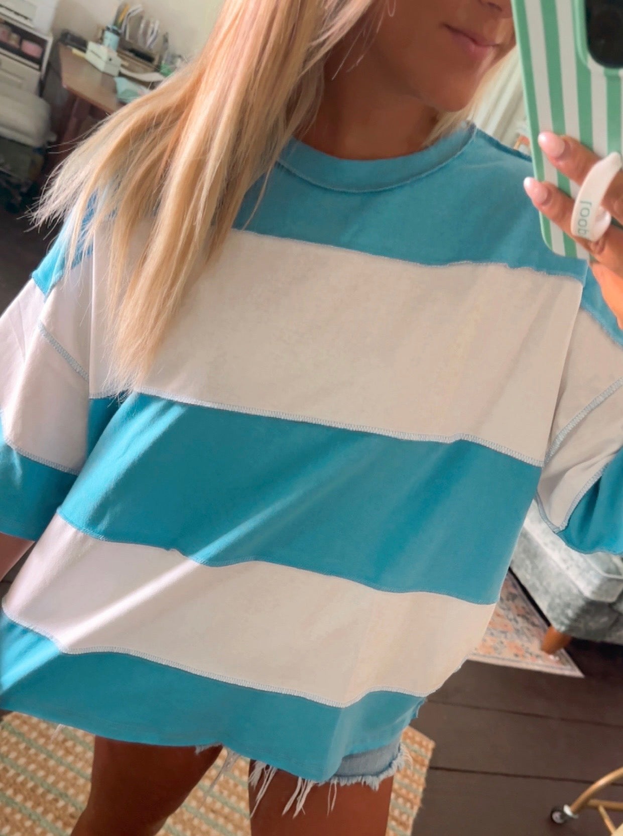 Coastal Colorblock Tee- TWO COLORS