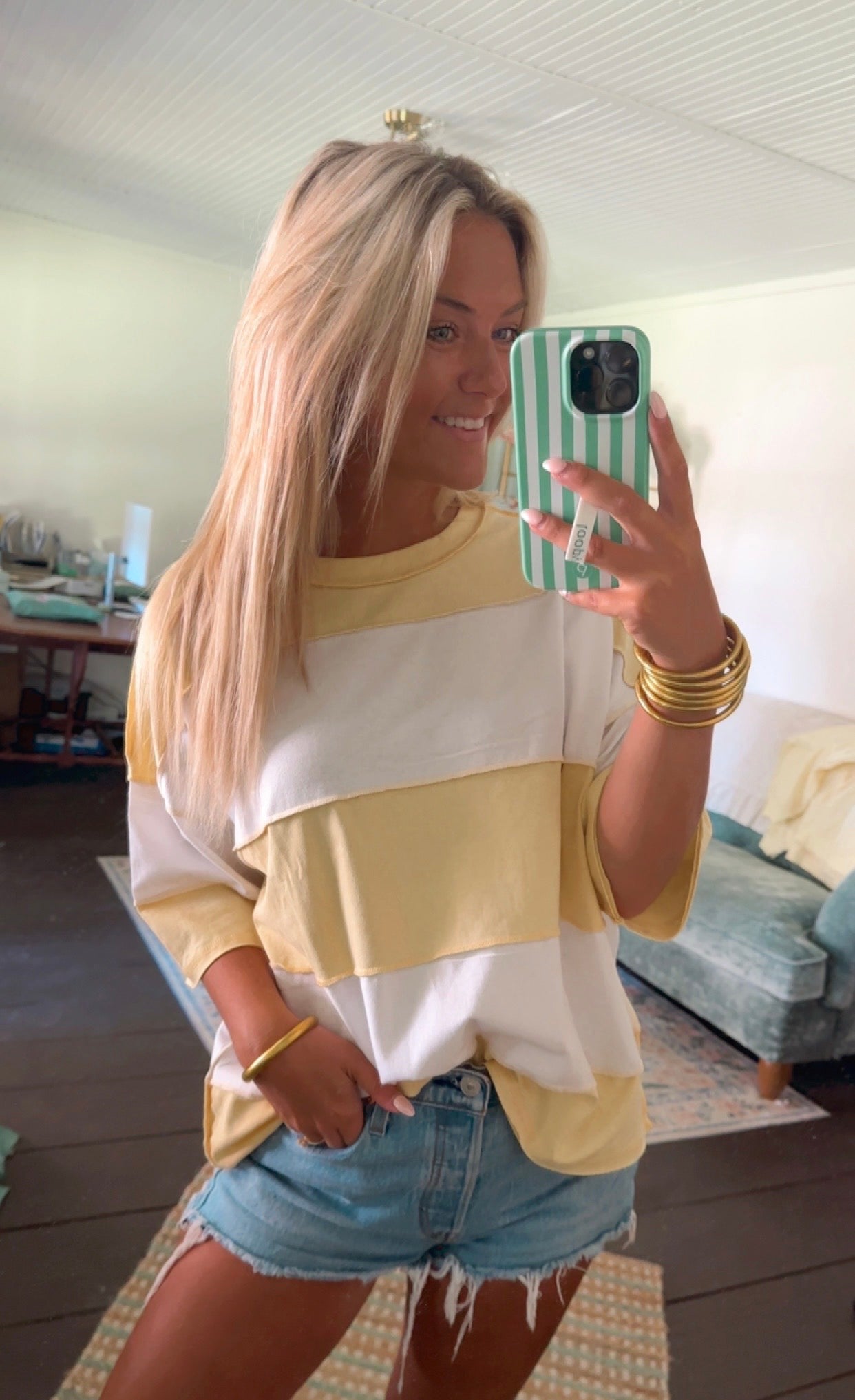 Coastal Colorblock Tee- TWO COLORS