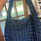 Navy Oversized Quilted Tote Bag