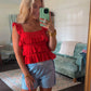 Firecracker Ruffle Tank