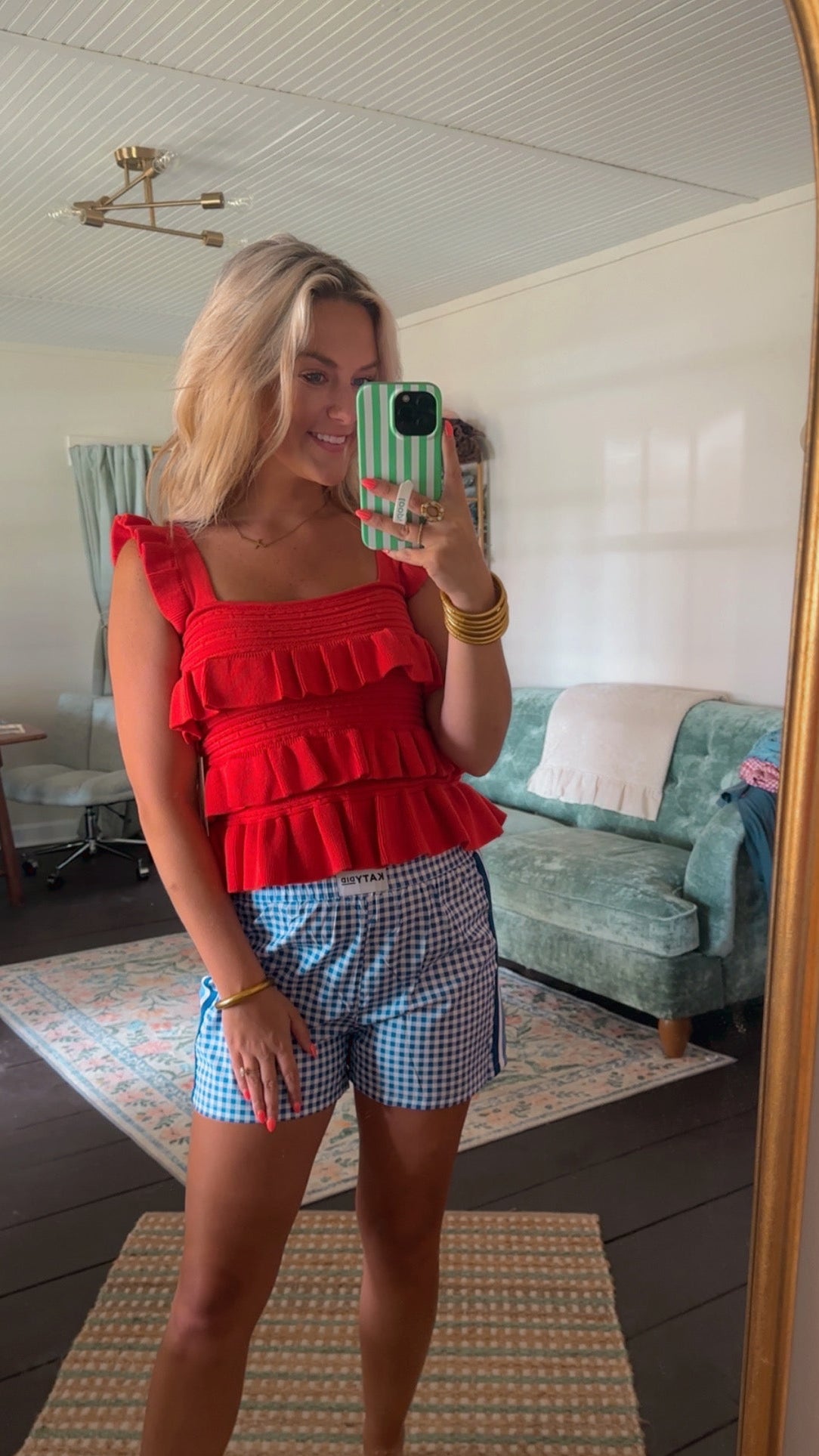 Firecracker Ruffle Tank