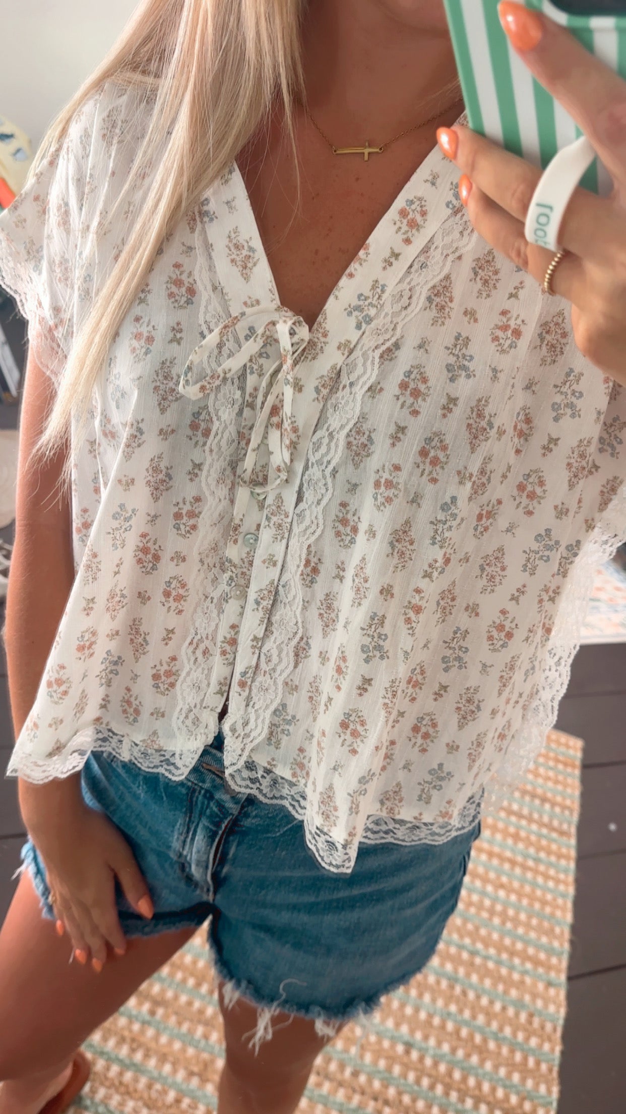 Soft Meadow Lace Blouse