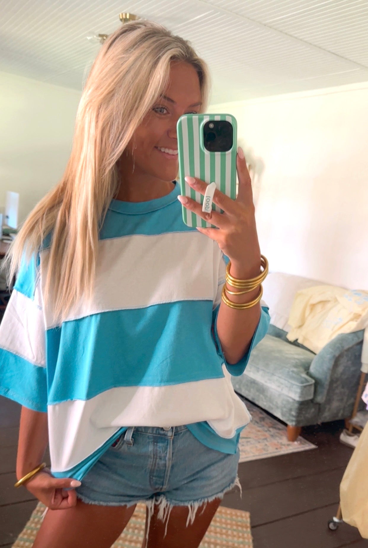 Coastal Colorblock Tee- TWO COLORS