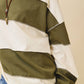 Pink and Green Panel Long Sleeve Slouchy Top
