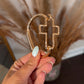 RESTOCK Cross Cuff Bracelet - Gold